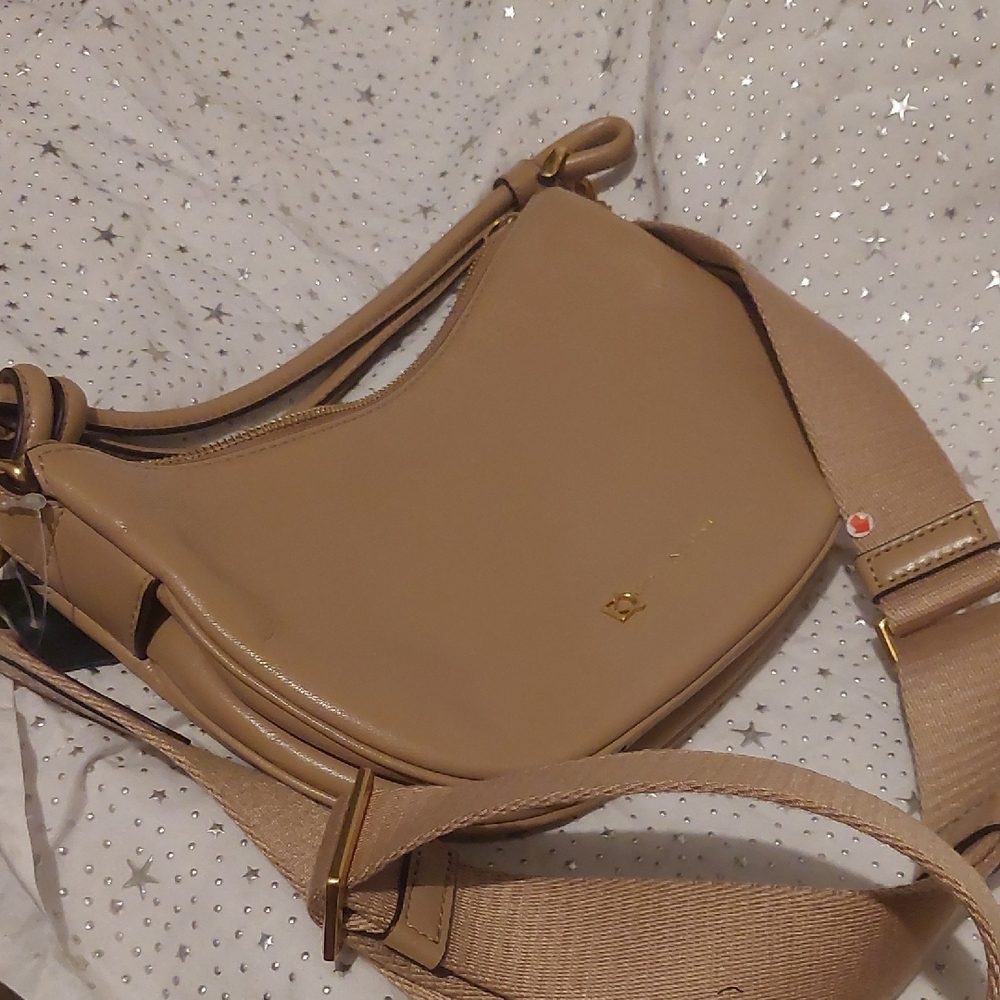 Donna Karan Roslyn Small Leather Hobo Bag - Fawn - Picture 2 of 10
